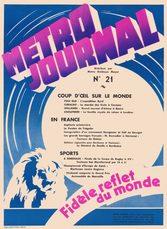 Affiche -  METRO JOURNAL - 60x80cm