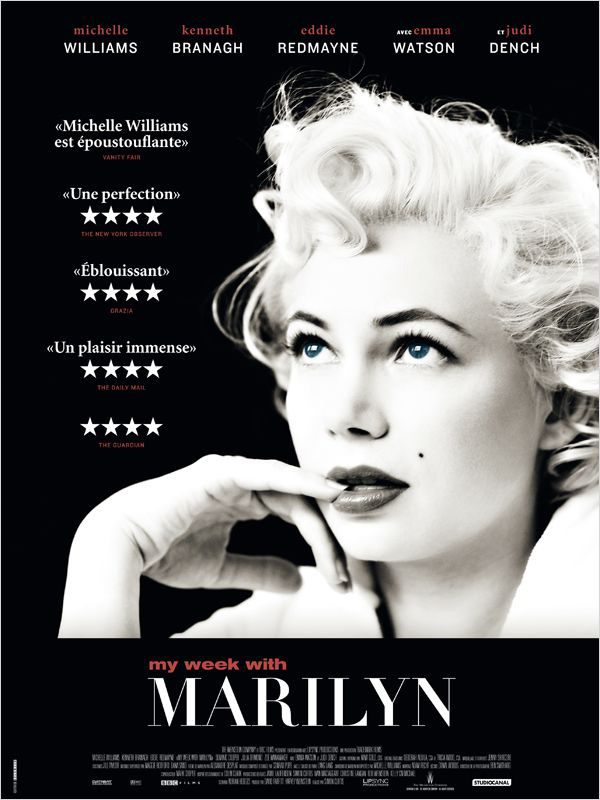 Affiche - MY WEEK WITH MARILYN - 120x160cm