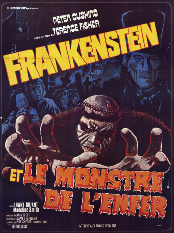 Affiche - FRANKENSTEIN ET LE MONSTRE DE L'ENFER - 120x160cm