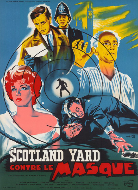 Affiche - SCOTLAND YARD CONTRE LE MASQUE - 60x80cm