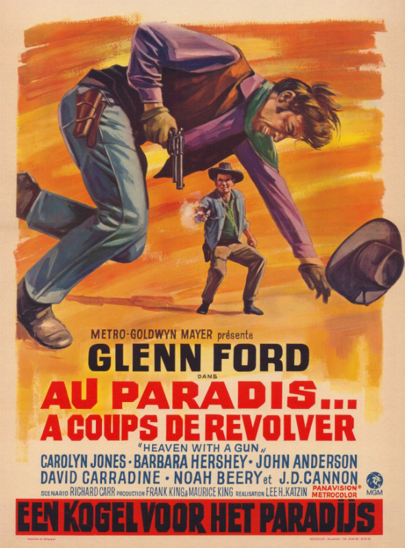 Affiche - AU PARADIS A COUPS DE REVOLVER - 36x56cm