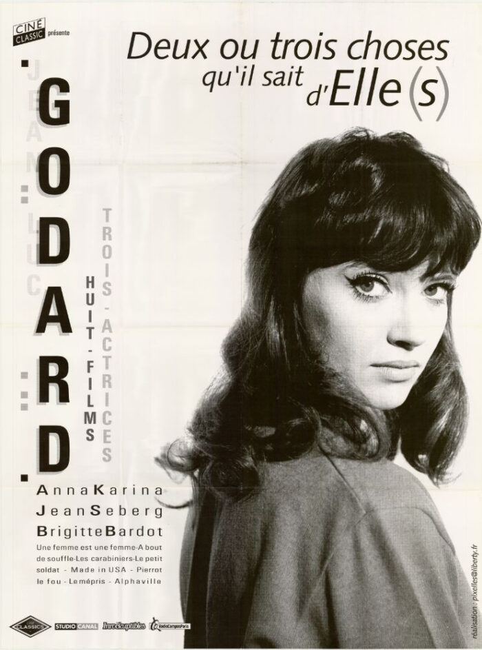 Affiche - DEUX OU TROIS CHOSES QUE JE SAIS D'ELLE - Ressortie 120x160cm