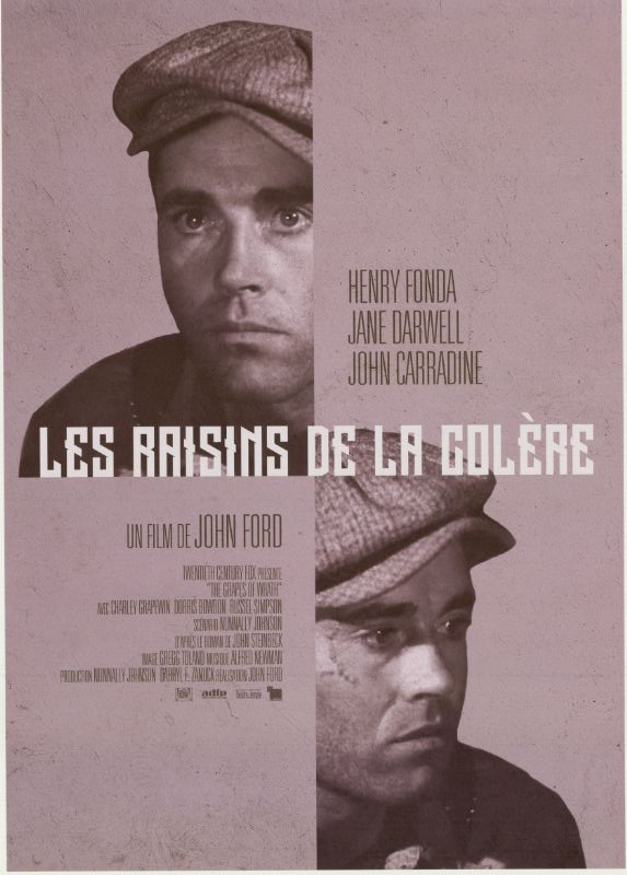 Affiche - RAISINS DE LA COLERE (les) - Ressortie 40x60cm