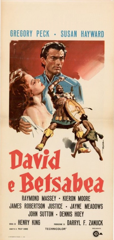 Affiche - DAVID ET BETHSABEE - Ressortie 33x71cm