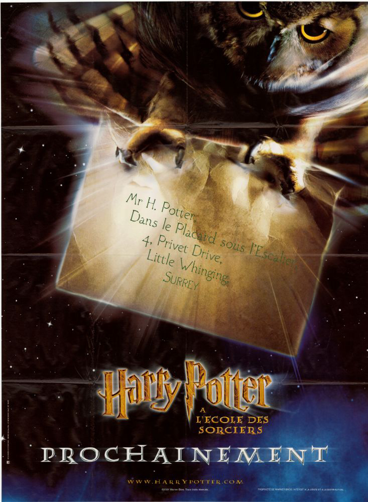 Affiche – HARRY POTTER A L'ECOLE DES SORCIERS – 120x160cm – intemporel