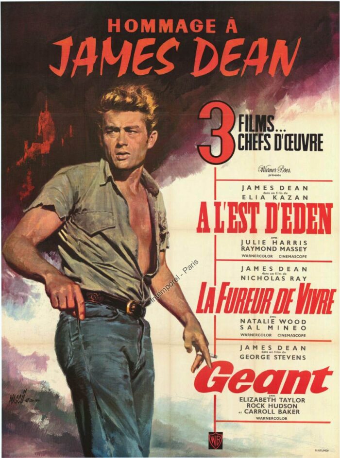 Affiche - HOMMAGE A JAMES DEAN - 120x160cm