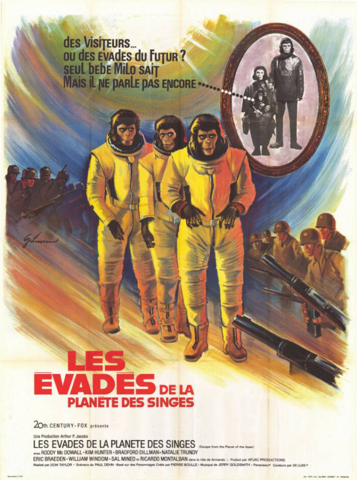 Affiche - EVADES DE LA PLANETE DES SINGES (les) - 120x160cm