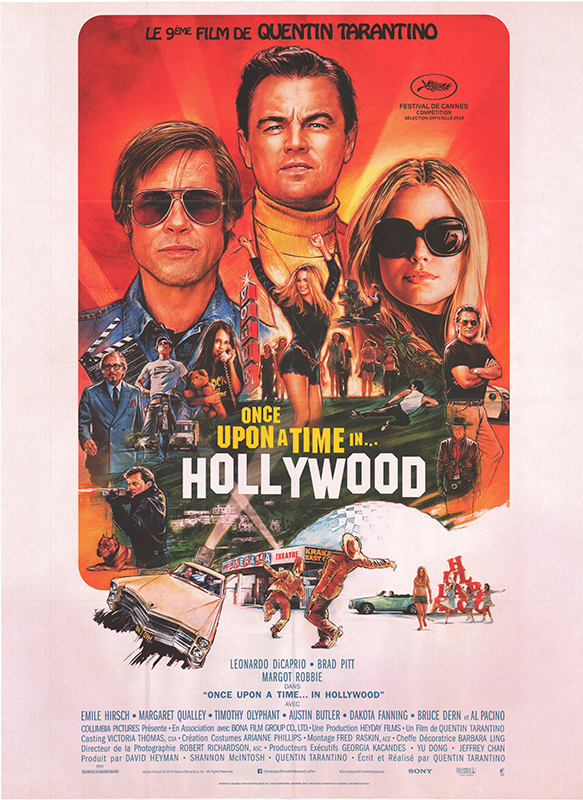Affiche - ONCE UPON A TfIME IN HOLLYWOOD - 120x160cm B