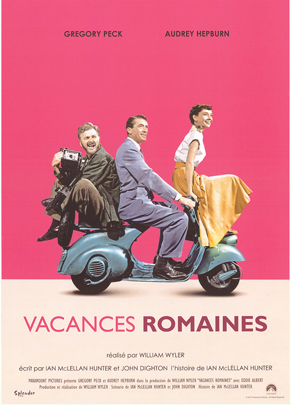 Affiche - VACANCES ROMAINES - Ressortie 40x55cm