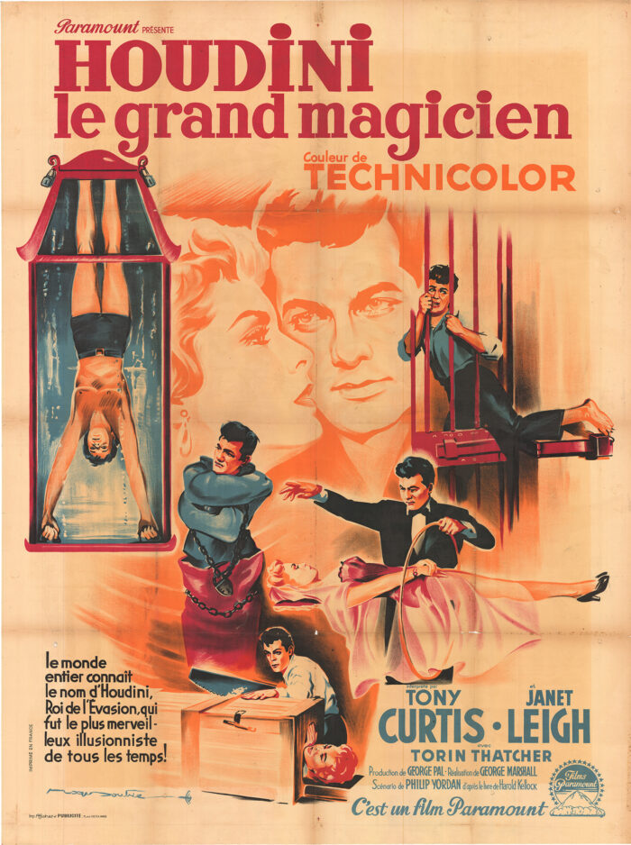 Affiche - HOUDINI LE GRAND MAGICIEN - 120x160cm