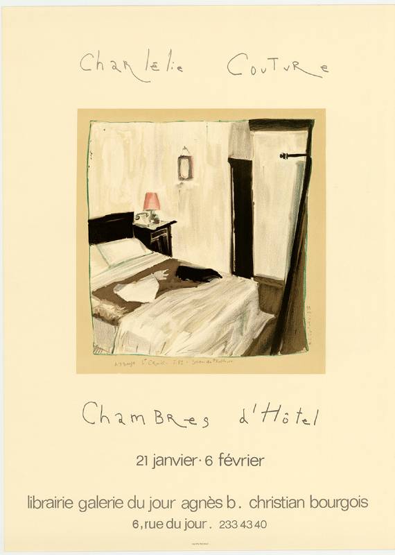 CHARLELIE COUTURE, CHAMBRE D'HOTEL par AGNES B.