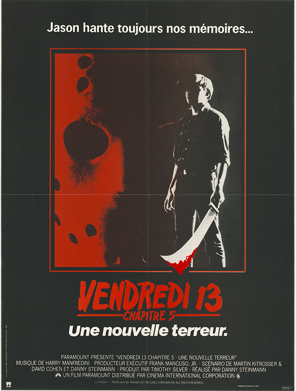 Affiche - VENDREDI 13, CHAPITRE 5 - UNE NOUVELLE TERREUR - 40x55cm