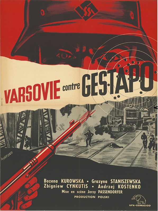 Affiche - VARSOVIE CONTRE GESTAPO - 60x80cm