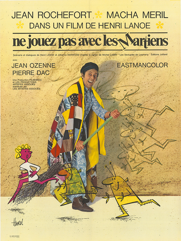 Affiche - NE JOUEZ PAS AVEC LES MARTIENS - 60x80cm