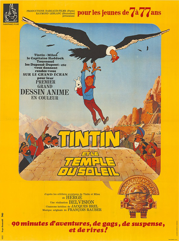 Affiche - TINTIN ET LE TEMPLE DU SOLEIL - 120x160cm