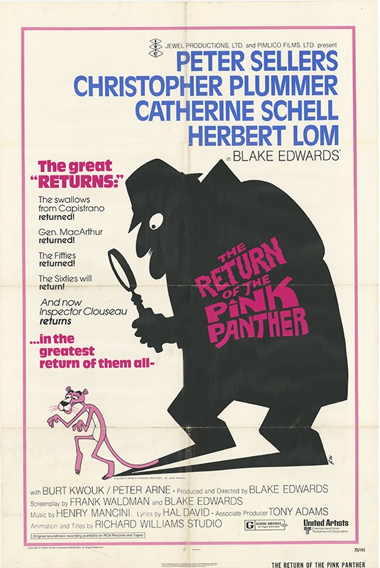 Affiche - RETOUR DE LA PANTHERE ROSE (la) - 70x105cm