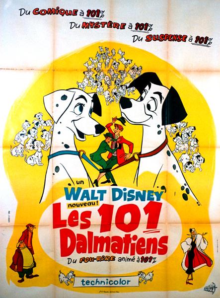 Affiche - CENT UN DALMATIENS (les) - 120x160cm