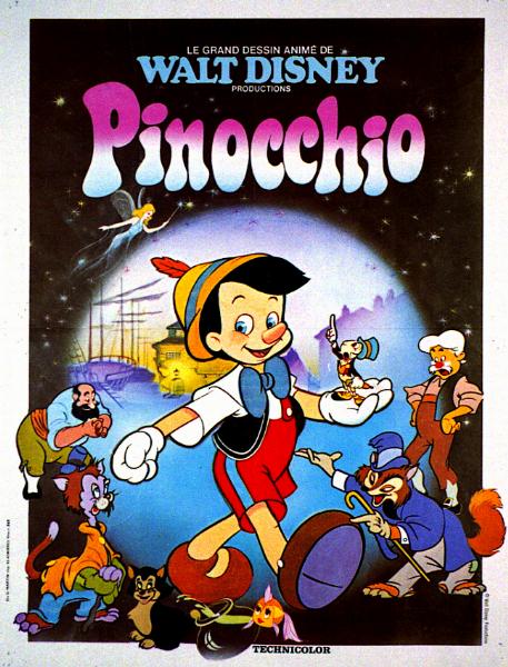 Affiche - PINOCCHIO - Ressortie 40x55cm