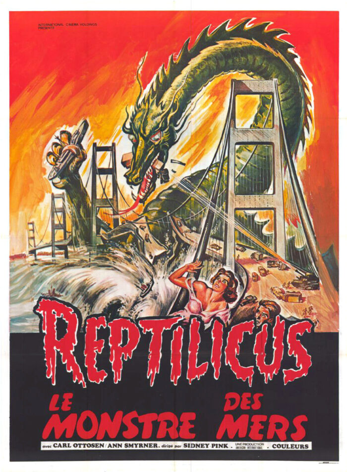 Affiche - REPTILICUS LE MONSTRE DE MERS - 60x80cm