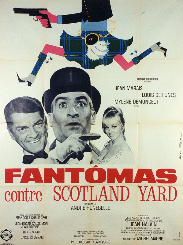 Affiche - FANTOMAS CONTRE SCOTLAND YARD - 120x160cm