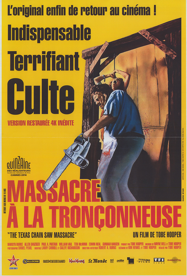 Affiche - MASSACRE A LA TRONCONNEUSE - Ressortie 40x60cm