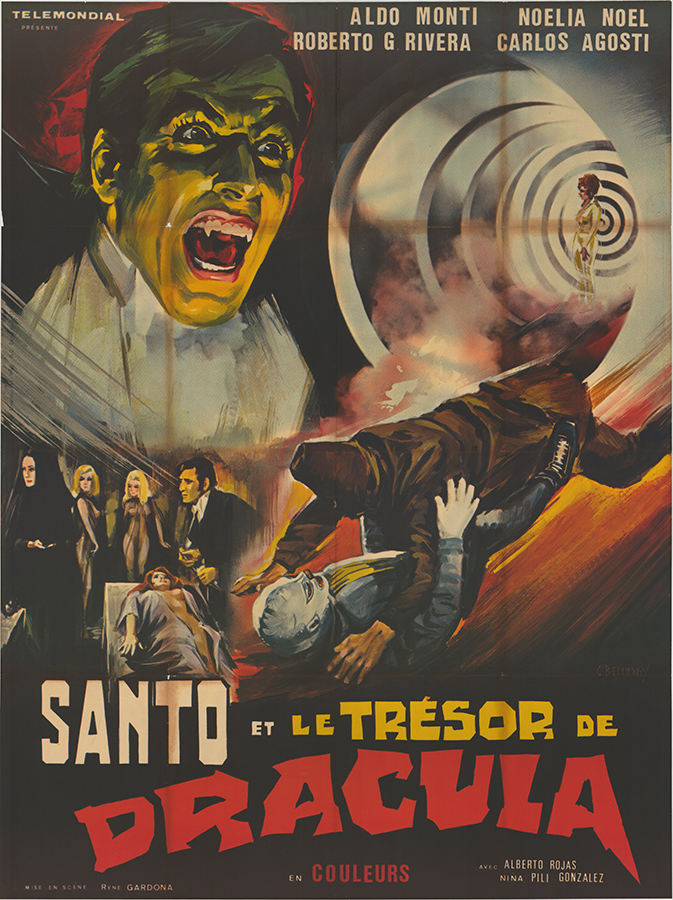 Affiche - SANTO ET LE TRESOR DE DRACULA - 120x160cm