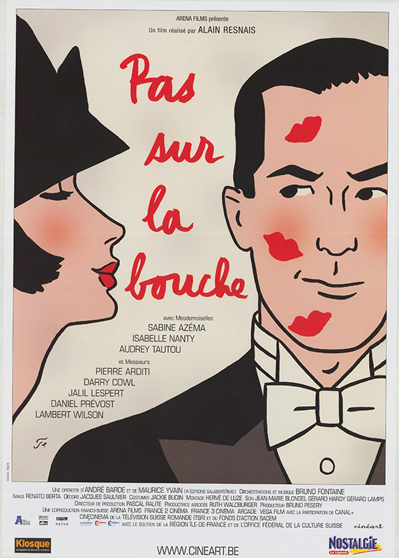 Affiche - PAS SUR LA BOUCHE - 40x55cm
