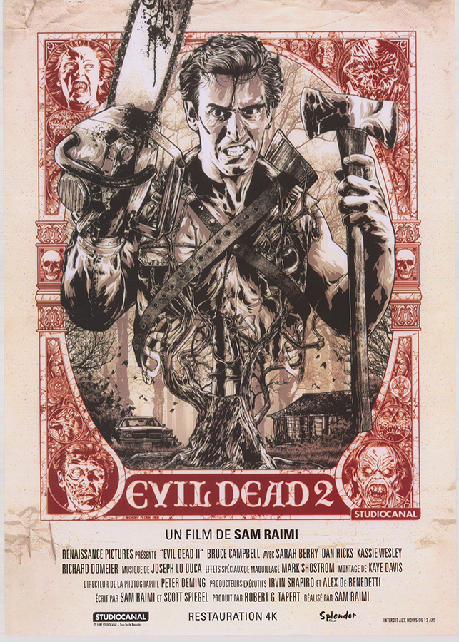 Affiche - EVIL DEAD 2 - Ressortie 40x55cm