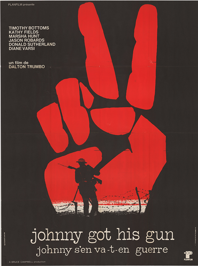 Affiche - JOHNNY S'EN VA T-EN GUERRE - 120x160cm