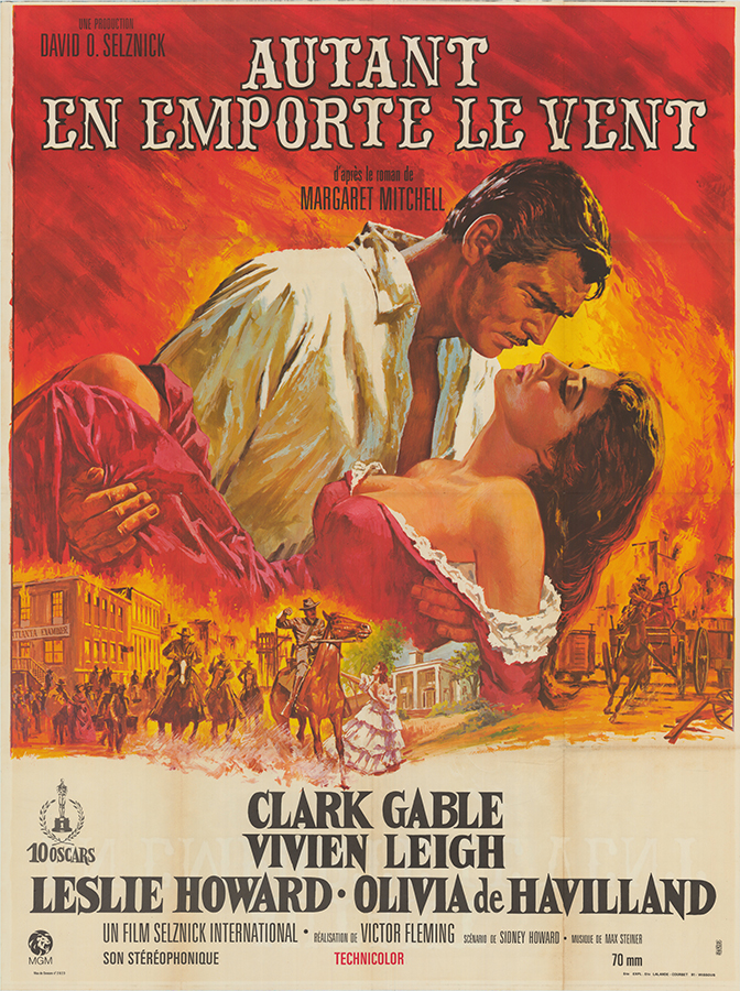 Affiche - AUTANT EN EMPORTE LE VENT - Ressortie 120x160cm