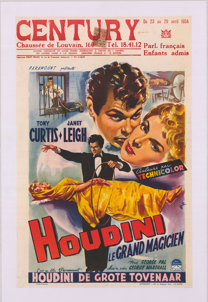 Affiche - HOUDINI LE GRAND MAGICIEN - 36x56cm