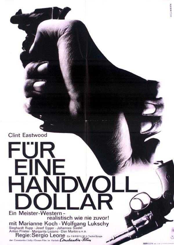 Affiche - POUR UNE POIGNEE DE DOLLARS - Ressortie 60x80cm B - GER