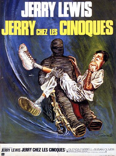 Affiche - JERRY CHEZ LES CINOQUES - Ressortie 40x55cm