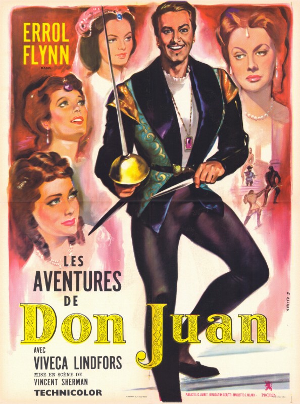 Affiche - AVENTURES DE DON JUAN (les) - Ressortie 60x80cm