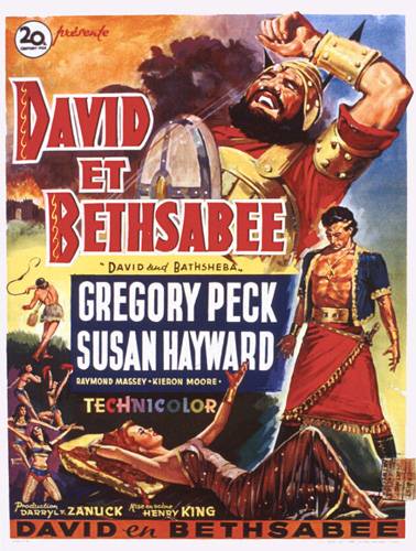 Repro 30x40cm - DAVID ET BETHSABEE - Belge