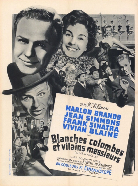Repro 30x40cm - BLANCHES COLOMBES ET VILAINS MESSIEURS - Française