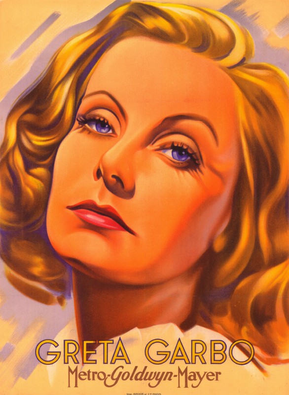 Repro 30x40cm - GRETA GARBO - Française