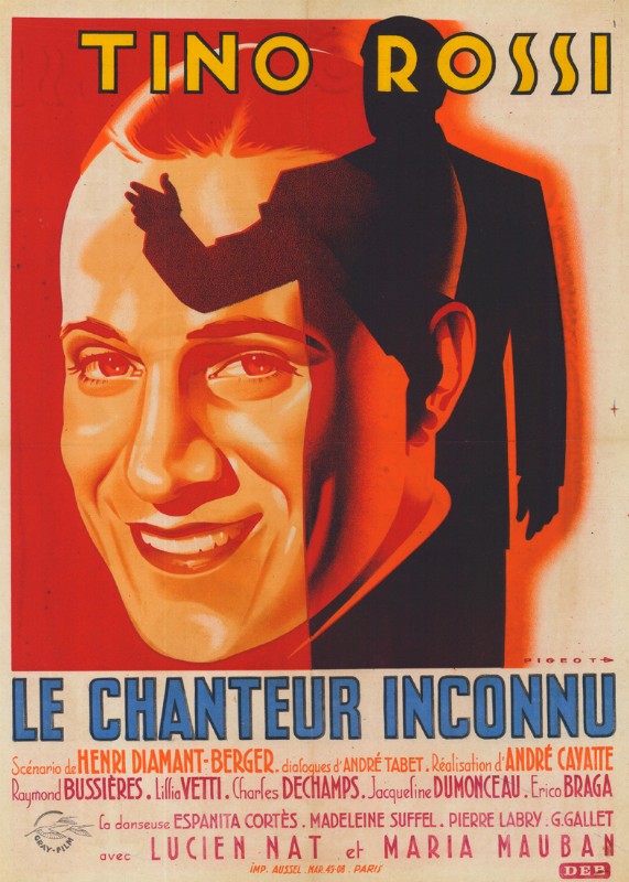 Repro 30x40cm - CHANTEUR INCONNU (le) - Française