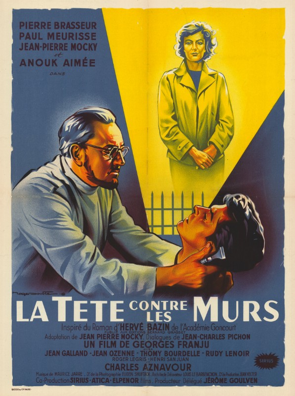 Repro 30x40cm - TETE CONTRE LES MURS (la) - Française