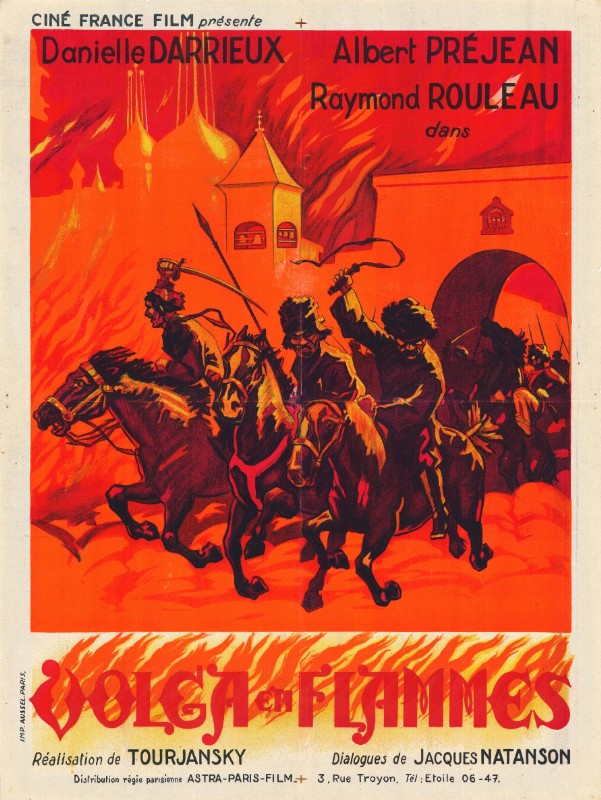 Repro 30x40cm - VOLGA EN FLAMMES - Française