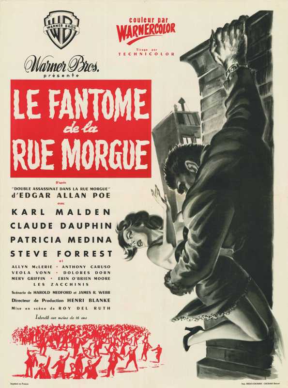 Repro 30x40cm - FANTOME DE LA RUE MORGUE - Française B