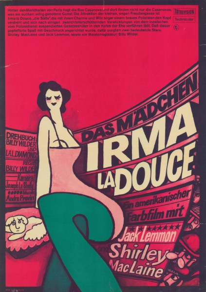 Repro 30x40cm - IRMA LA DOUCE - R.D.A.