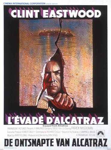 Repro 30x40cm - EVADE D'ALCATRAZ (l') - Belge