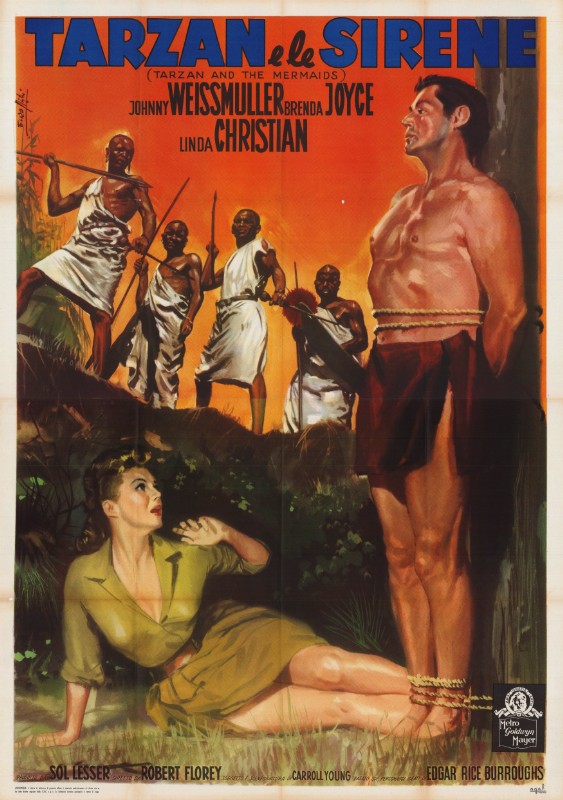 Affiche - TARZAN ET LES SIRENES - 140x200cm