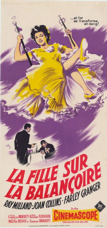 Affiche - FILLE SUR LA BALANCOIRE (la) - 40x80cm