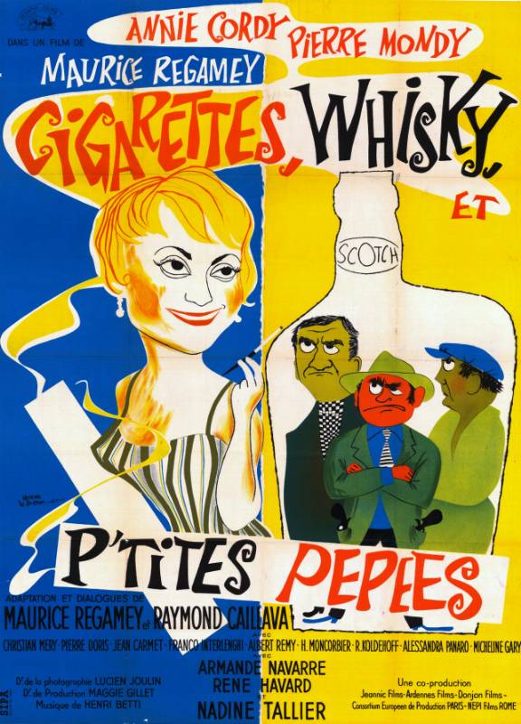 Affiche - CIGARETTES, WHISKY ET P'TITES PEPEES - 120x160cm