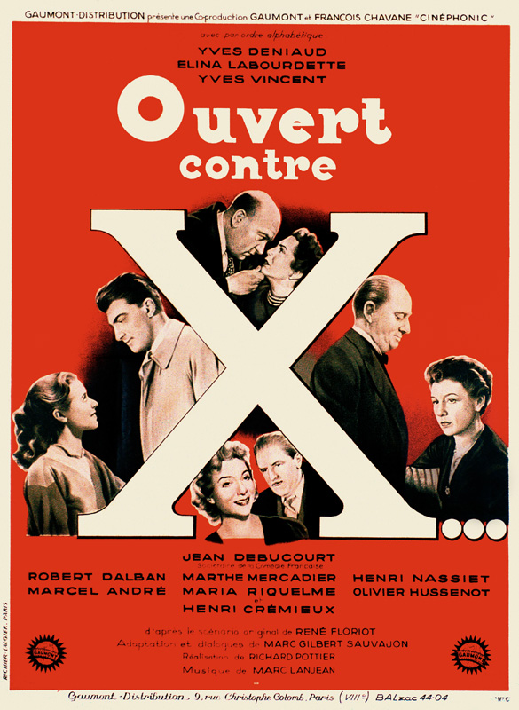 Affiche - OUVERT CONTRE X - 60x80cm
