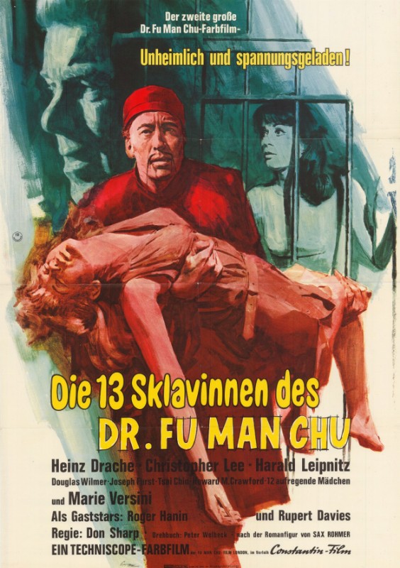 Affiche - TREIZE FIANCEES DE FU MANCHU - 60x80cm - GER