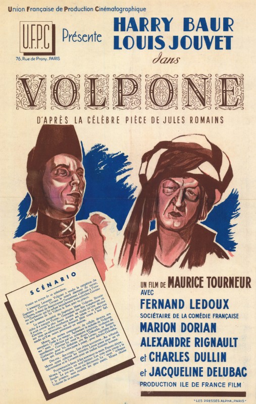 Repro 30x40cm - VOLPONE - Française
