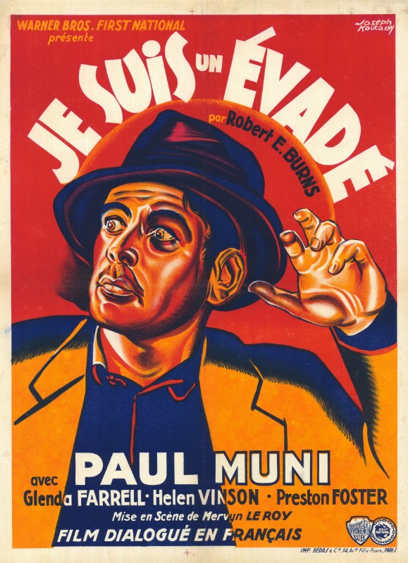 Repro 30x40cm - JE SUIS UN EVADE - Belge